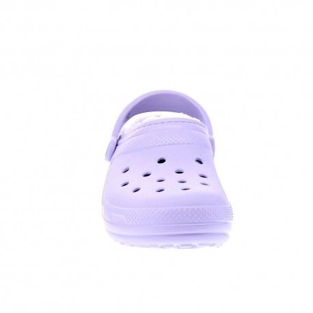 Zuecos Crocs zapatos Mujer modelo Classic Lined Violeta 