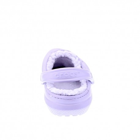 Zuecos Crocs zapatos Mujer modelo Classic Lined Violeta 