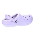 Zuecos Crocs zapatos Mujer modelo Classic Lined Violeta 