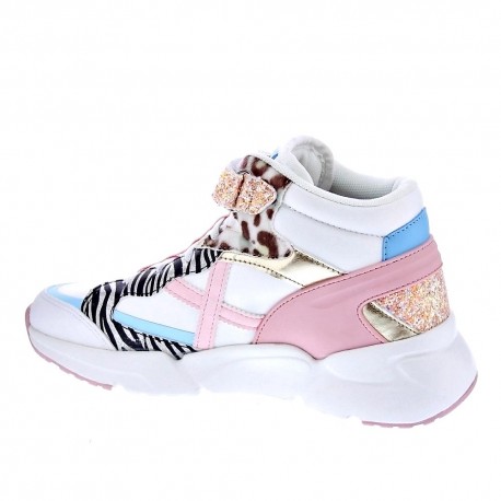 Zapatillas botas Munich zapatos Niña modelo Mini Track Blanco 