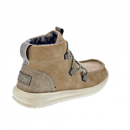 Botines Hey Dude zapatos Mujer modelo Eloise Suede Marrón 