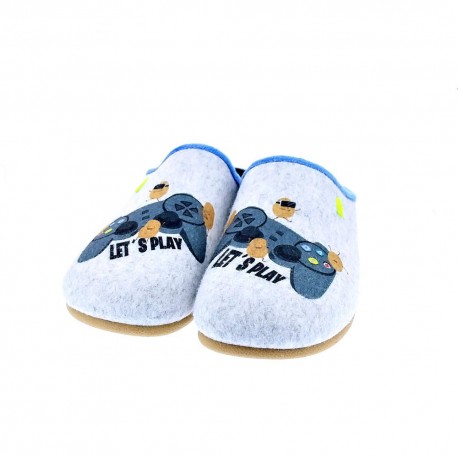 Pantuflas Potatoes zapatos Hombre modelo Slaney Gris 