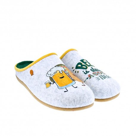 Pantuflas Potatoes zapatos Hombre modelo Cratloe Gris 