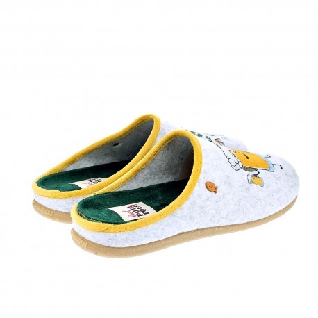 Pantuflas Potatoes zapatos Hombre modelo Cratloe Gris 