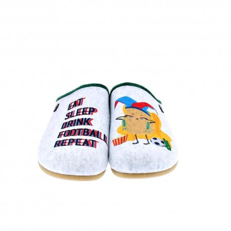Pantuflas Potatoes zapatos Hombre modelo Louth Gris 