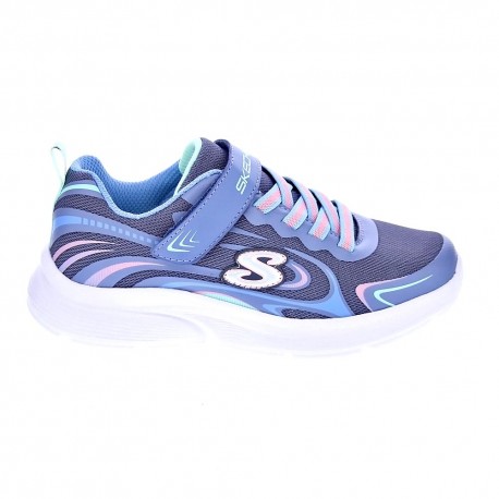 Zapatillas Skechers zapatos Niña modelo Microspec Gris 