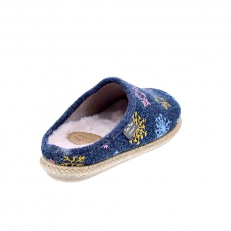 Pantuflas Toni Pons zapatos Mujer modelo Deli-cp Azul 