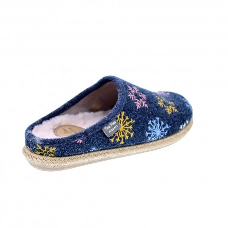 Pantuflas Toni Pons zapatos Mujer modelo Deli-cp Azul 