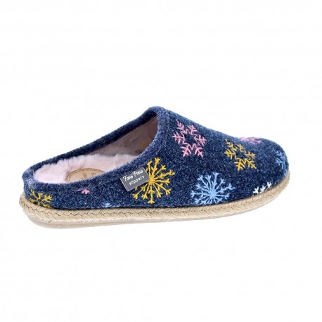 Pantuflas Toni Pons zapatos Mujer modelo Deli-cp Azul 