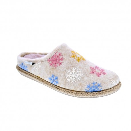 Pantuflas Toni Pons zapatos Mujer modelo Deli-cp Beige 