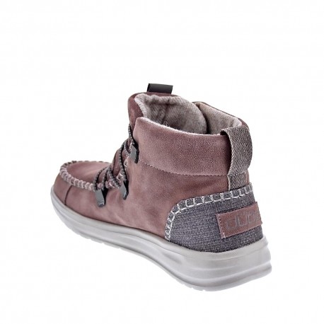 Botines Hey Dude zapatos Mujer modelo Eloise Suede Rosa 