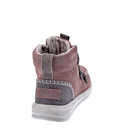 Botines Hey Dude zapatos Mujer modelo Eloise Suede Rosa 