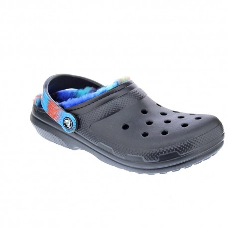 Zuecos Crocs zapatos Mujer modelo Classic Lined Negro 