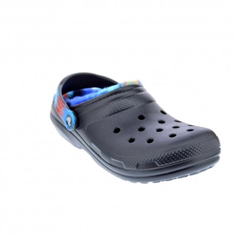 Zuecos Crocs zapatos Mujer modelo Classic Lined Negro 
