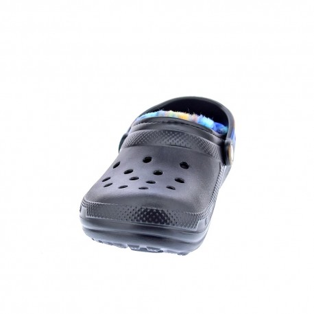 Zuecos Crocs zapatos Mujer modelo Classic Lined Negro 