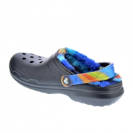 Zuecos Crocs zapatos Mujer modelo Classic Lined Negro 