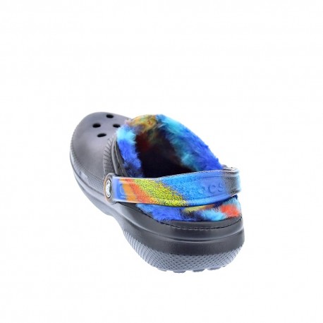 Zuecos Crocs zapatos Mujer modelo Classic Lined Negro 