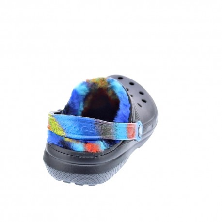 Zuecos Crocs zapatos Mujer modelo Classic Lined Negro 