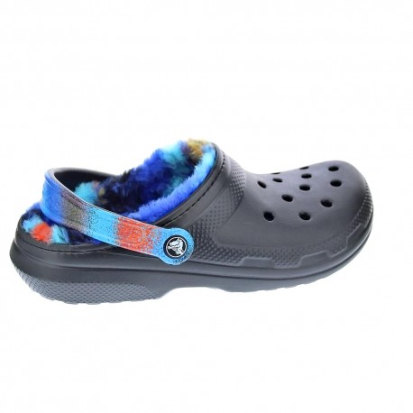 Zuecos Crocs zapatos Mujer modelo Classic Lined Negro 