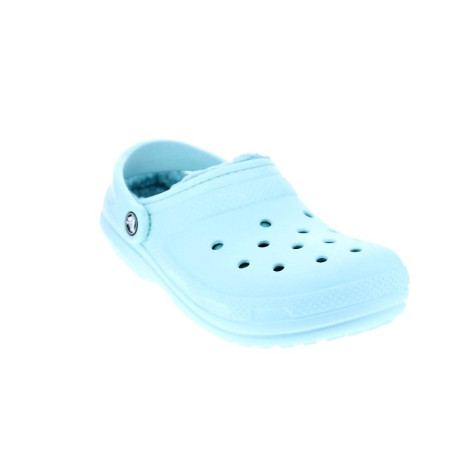Zuecos Crocs zapatos Mujer modelo Classic Lined Azul 
