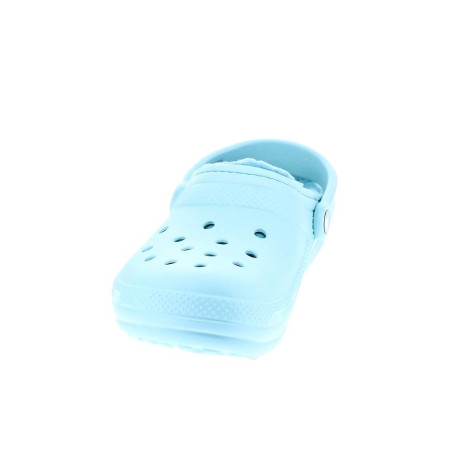 Zuecos Crocs zapatos Mujer modelo Classic Lined Azul 