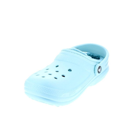 Zuecos Crocs zapatos Mujer modelo Classic Lined Azul 