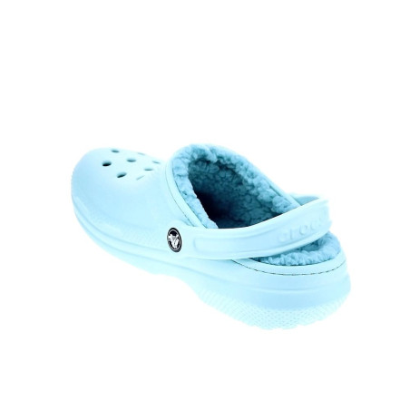 Zuecos Crocs zapatos Mujer modelo Classic Lined Azul 