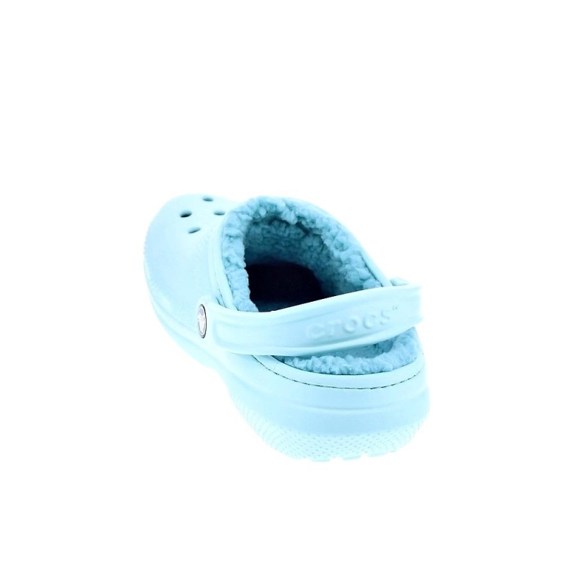 Zuecos Crocs zapatos Mujer modelo Classic Lined Azul 
