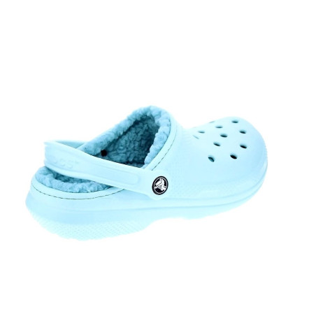 Zuecos Crocs zapatos Mujer modelo Classic Lined Azul 