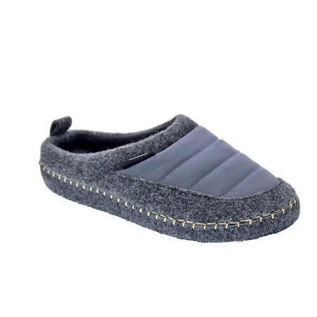Pantuflas Nuvola zapatos Mujer modelo Zueco New Wool Gris 