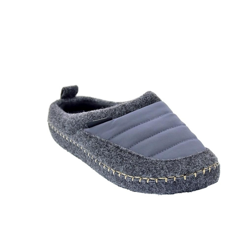 Pantuflas Nuvola zapatos Mujer modelo Zueco New Wool Gris 