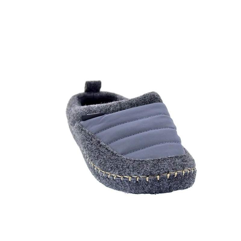 Pantuflas Nuvola zapatos Mujer modelo Zueco New Wool Gris 