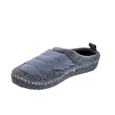 Pantuflas Nuvola zapatos Mujer modelo Zueco New Wool Gris 