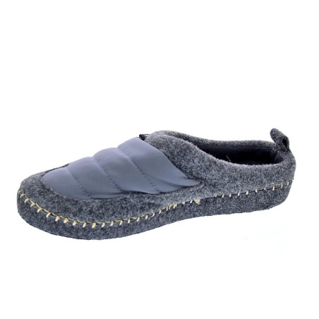 Pantuflas Nuvola zapatos Mujer modelo Zueco New Wool Gris 