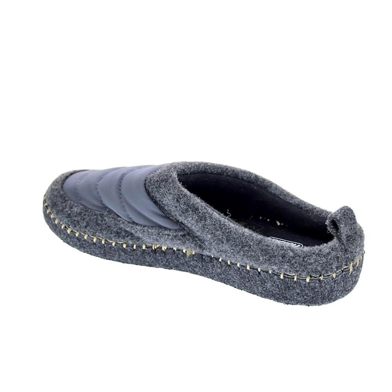 Pantuflas Nuvola zapatos Mujer modelo Zueco New Wool Gris 