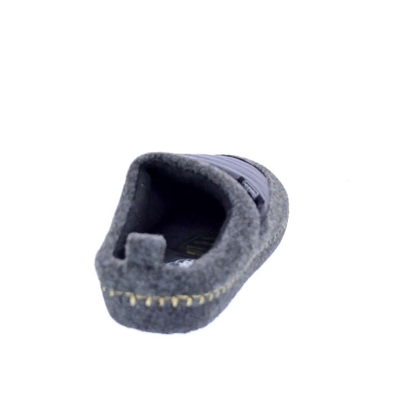 Pantuflas Nuvola zapatos Mujer modelo Zueco New Wool Gris 