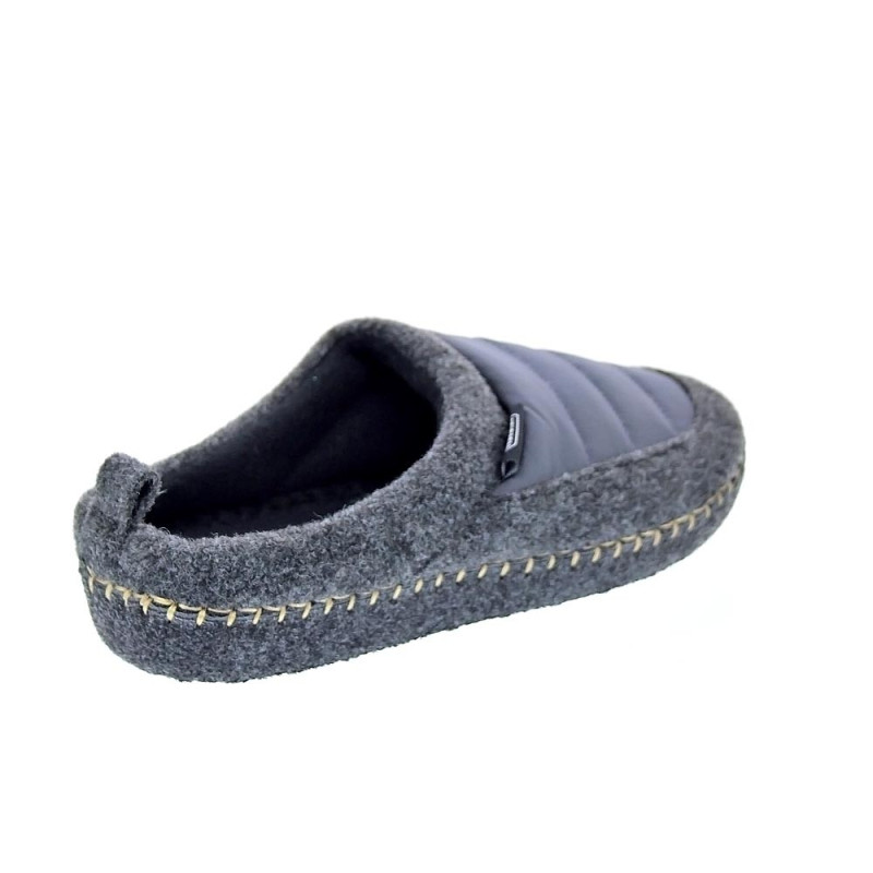 Pantuflas Nuvola zapatos Mujer modelo Zueco New Wool Gris 
