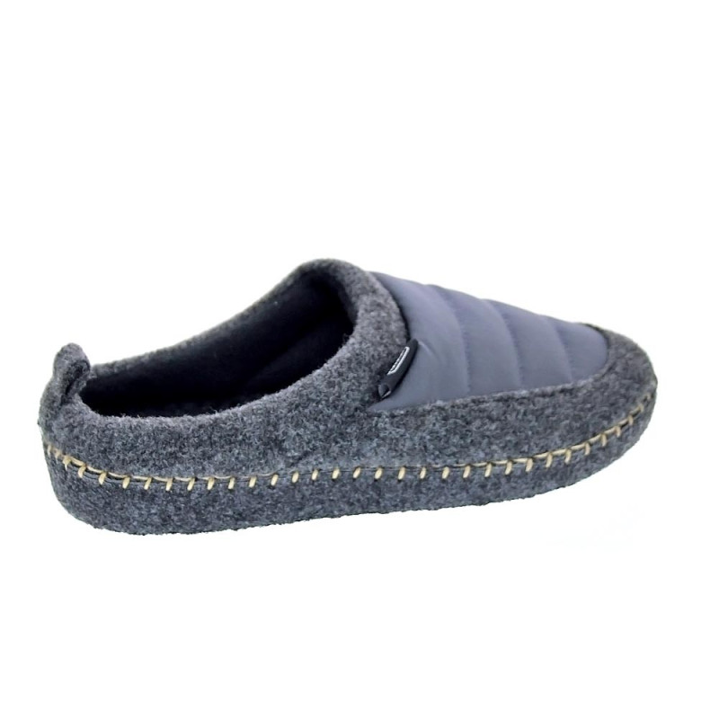 Pantuflas Nuvola zapatos Mujer modelo Zueco New Wool Gris 