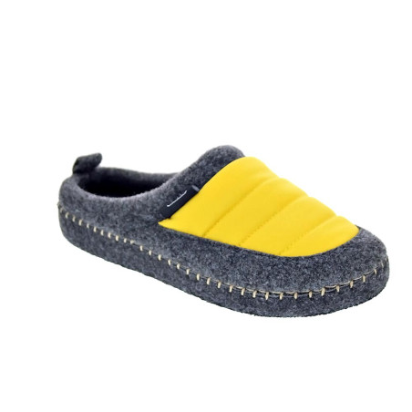 Pantuflas Nuvola zapatos Mujer modelo Zueco New Wool Gris 