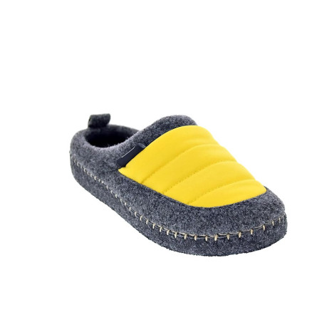 Pantuflas Nuvola zapatos Mujer modelo Zueco New Wool Gris 