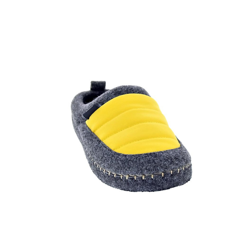 Pantuflas Nuvola zapatos Mujer modelo Zueco New Wool Gris 