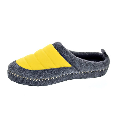 Pantuflas Nuvola zapatos Mujer modelo Zueco New Wool Gris 