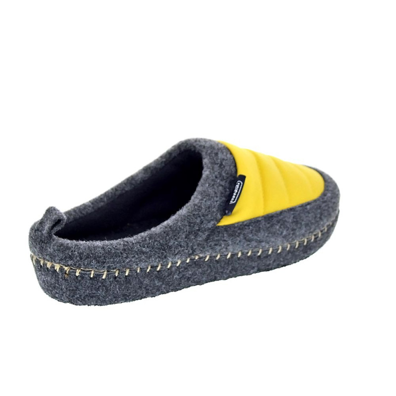Pantuflas Nuvola zapatos Mujer modelo Zueco New Wool Gris 