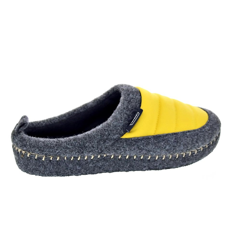Pantuflas Nuvola zapatos Mujer modelo Zueco New Wool Gris 