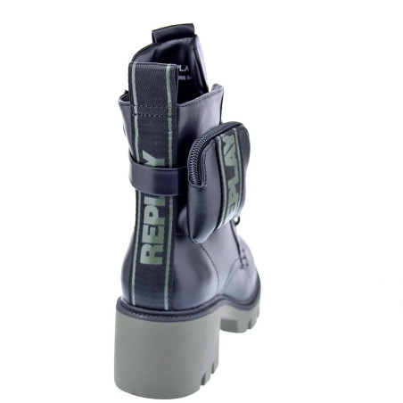 Botines Replay zapatos Mujer modelo Village Lace Negro 