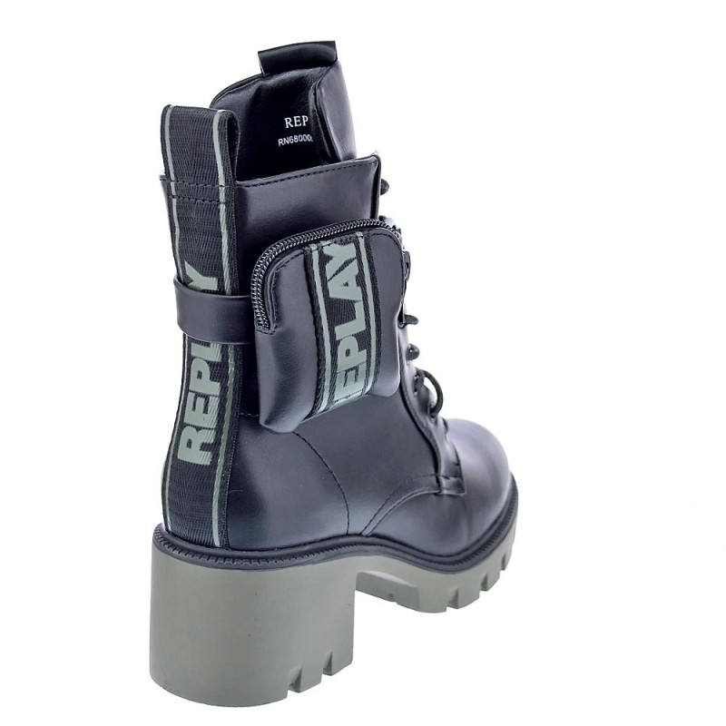 Botines Replay zapatos Mujer modelo Village Lace Negro 