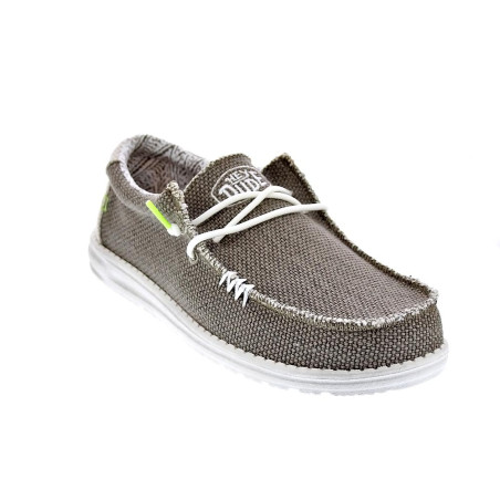 Mocasines Hey Dude zapatos Hombre modelo Wally Braided Verde Elástico