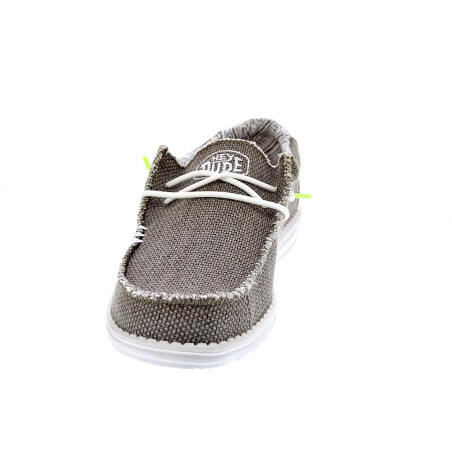 Mocasines Hey Dude zapatos Hombre modelo Wally Braided Verde Elástico