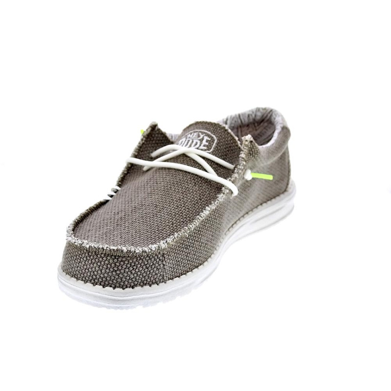 Mocasines Hey Dude zapatos Hombre modelo Wally Braided Verde Elástico