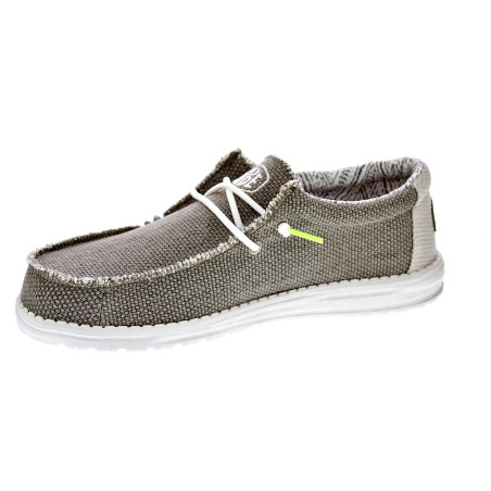Mocasines Hey Dude zapatos Hombre modelo Wally Braided Verde Elástico